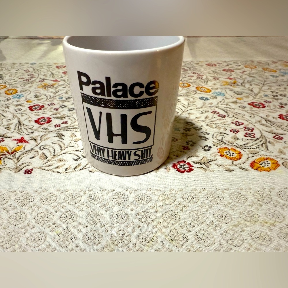 Palace Skateboards White VHS Mug Palasonic Coffee Tea London. 100% Authentic.